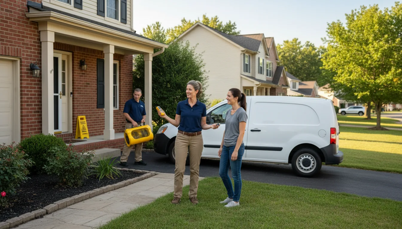 Water restoration image for Dehumidification And Cleanup Services in Marshall, AR